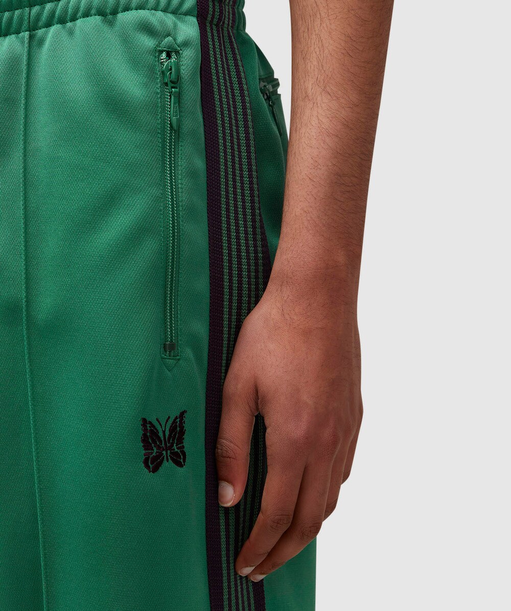 Needles Poly smooth zipped track pant | EMERALD | SEVENSTORE