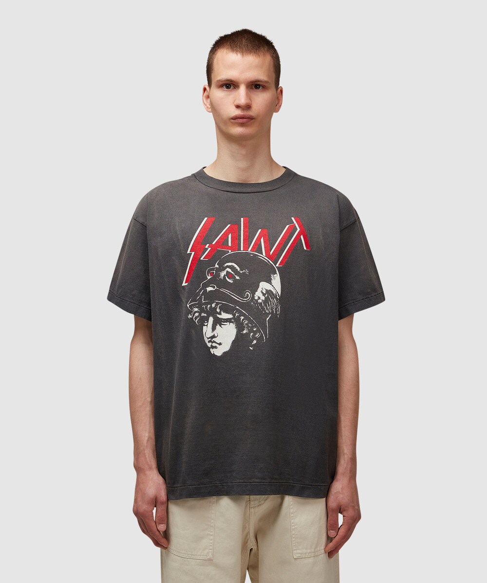 Saint MXXXXXX Aftr life t-shirt | BLACK | SEVENSTORE