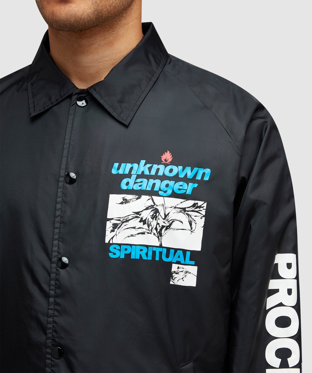Saint MXXXXXX Unknown coach jacket | BLACK | SEVENSTORE