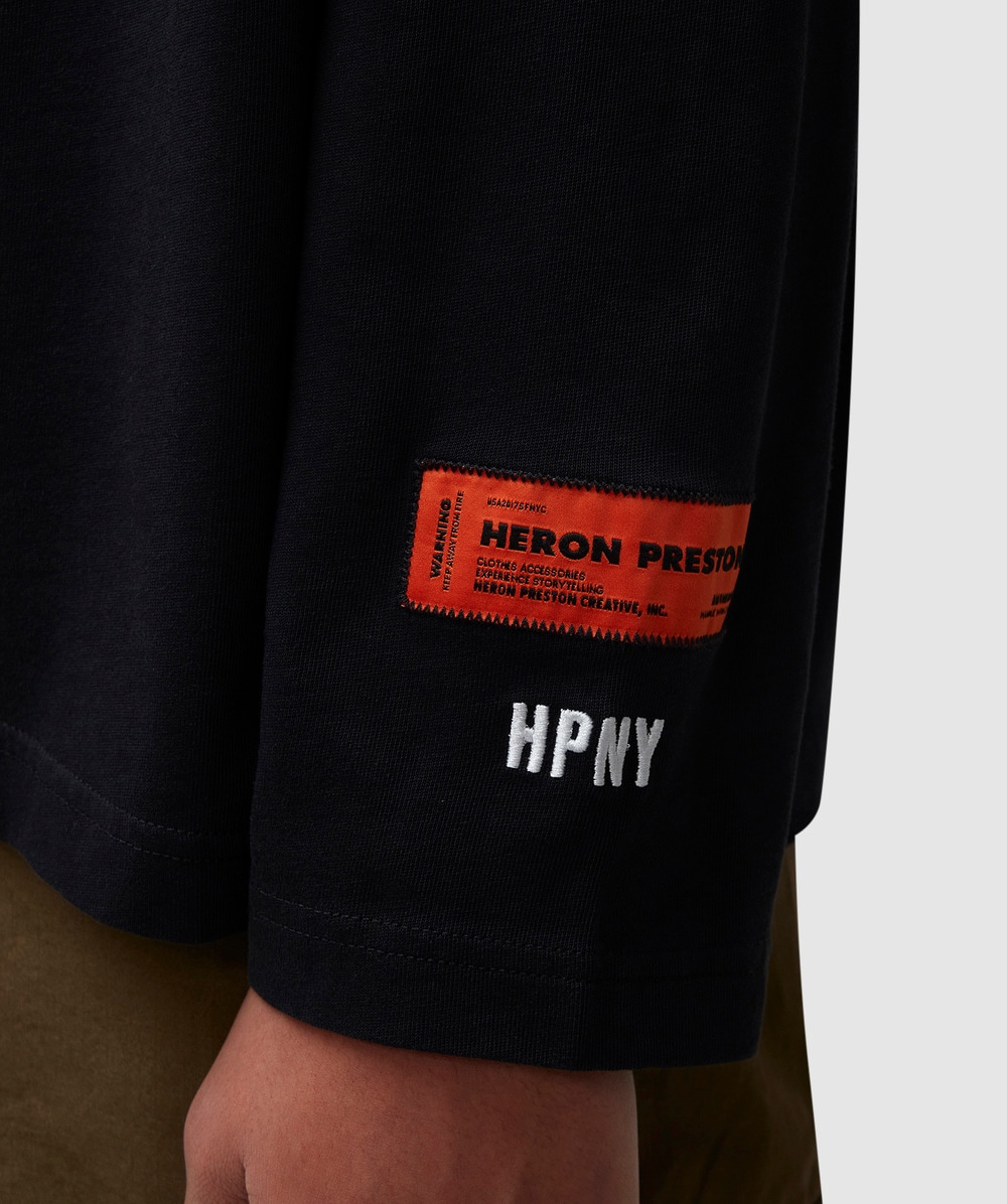 Heron Preston HPNY embroidered rollneck long sleeve t-shirt Heron Preston HPNY embroidered rollneck long sleeve t-shirt