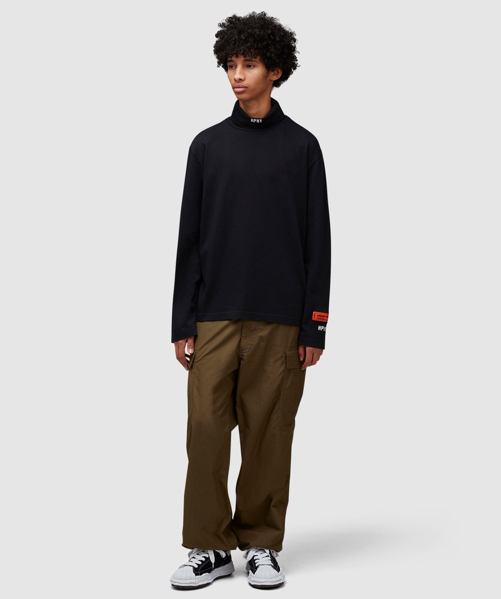Heron Preston HPNY embroidered rollneck long sleeve t-shirt