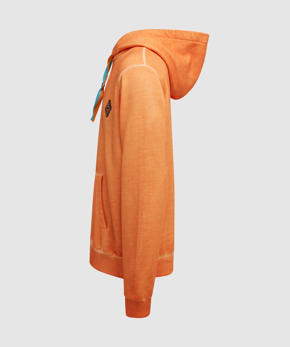 Marcelo Burlon Sunset cross hoodie | ORANGE RED | SEVENSTORE