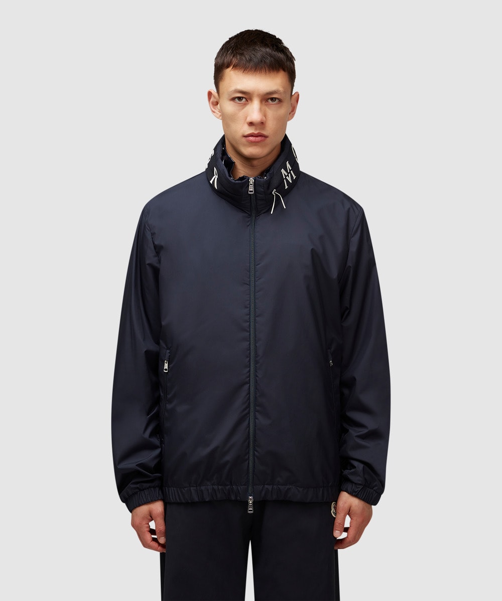 Moncler Beid logo shell jacket | NAVY | SEVENSTORE