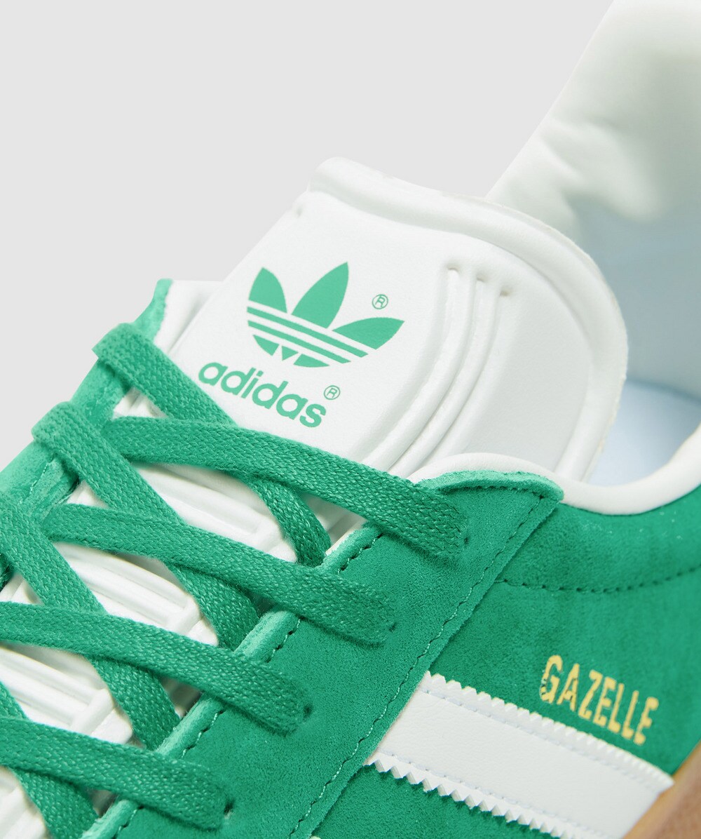 adidas gazelle green trainers