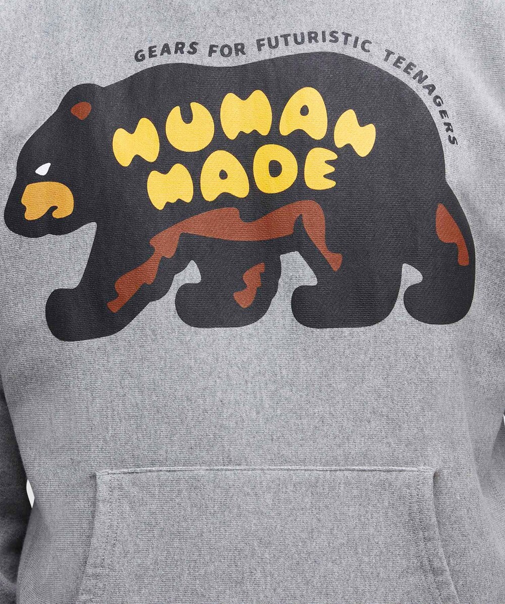 Human Made Heavyweight bear hoodie | GREY | SEVENSTORE