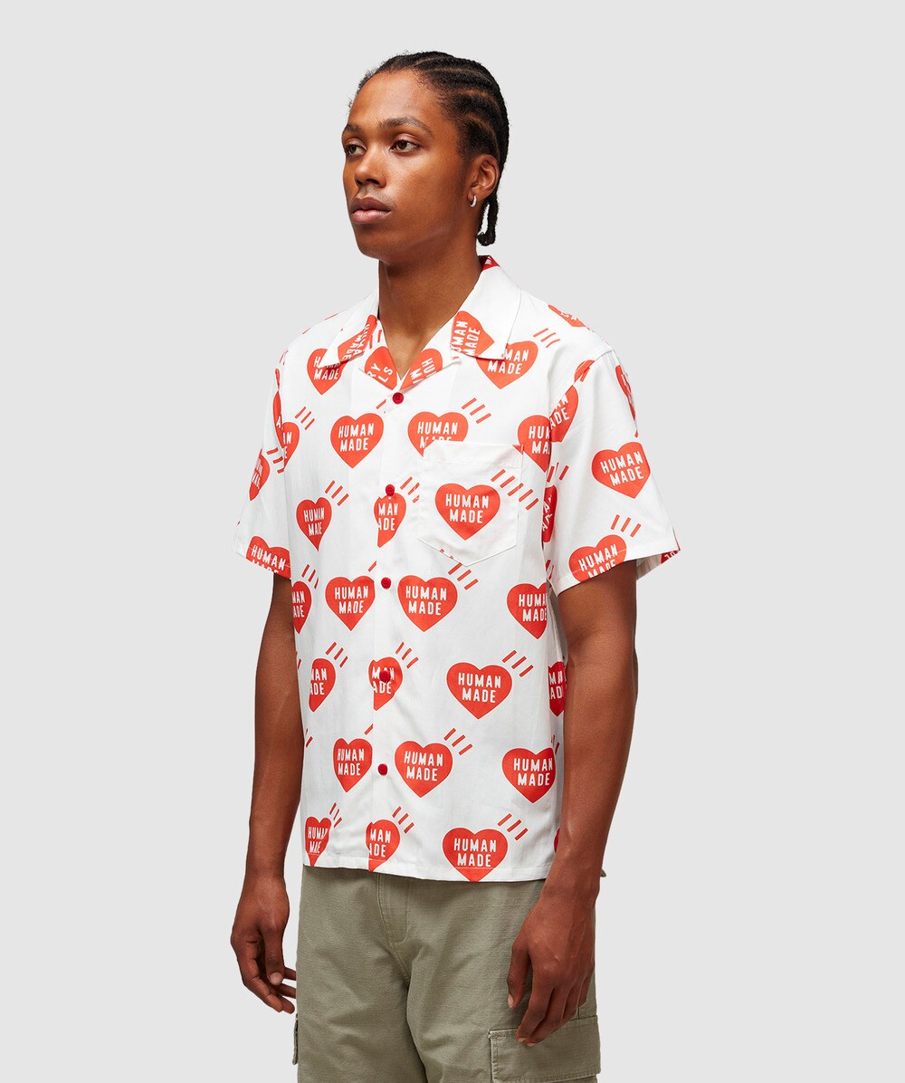 Human Made Heart aloha shirt | WHITE | SEVENSTORE