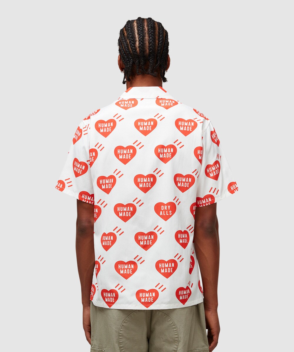 Human Made Heart aloha shirt, WHITE