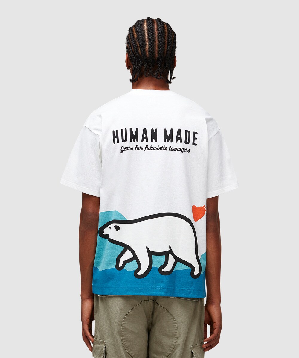 Human Made Polar bear back graphic t-shirt | WHITE | SEVENSTORE