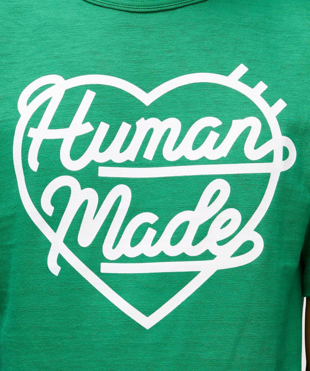 Human Made Heart logo colour t-shirt #2 | GREEN | SEVENSTORE