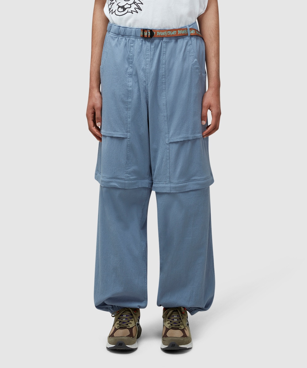 Brain Dead Alpinist Seersucker Convertible Pant (Slate Blue - M) - Size M, Male
