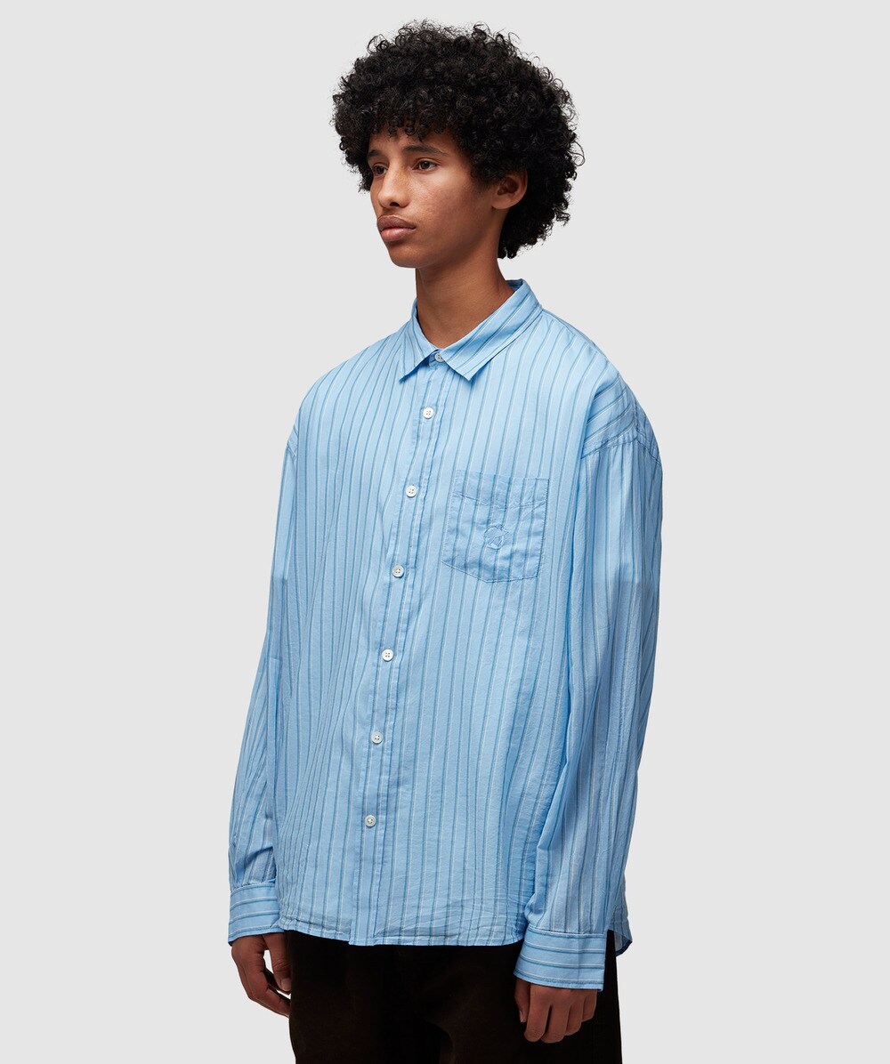 Stüssy Lightweight classic shirt | BLUE STRIPE | SEVENSTORE