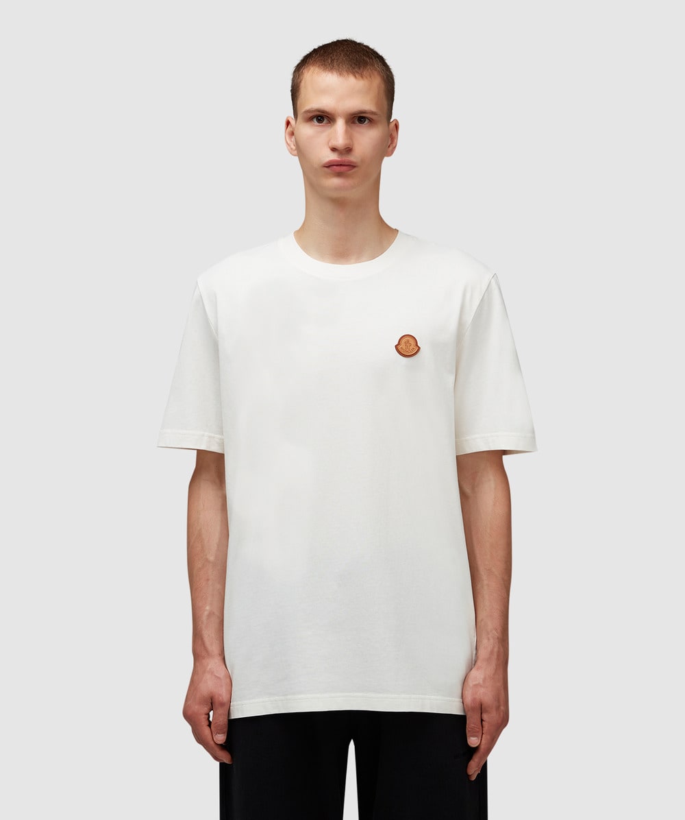 Moncler Crest logo t-shirt | WHITE | SEVENSTORE