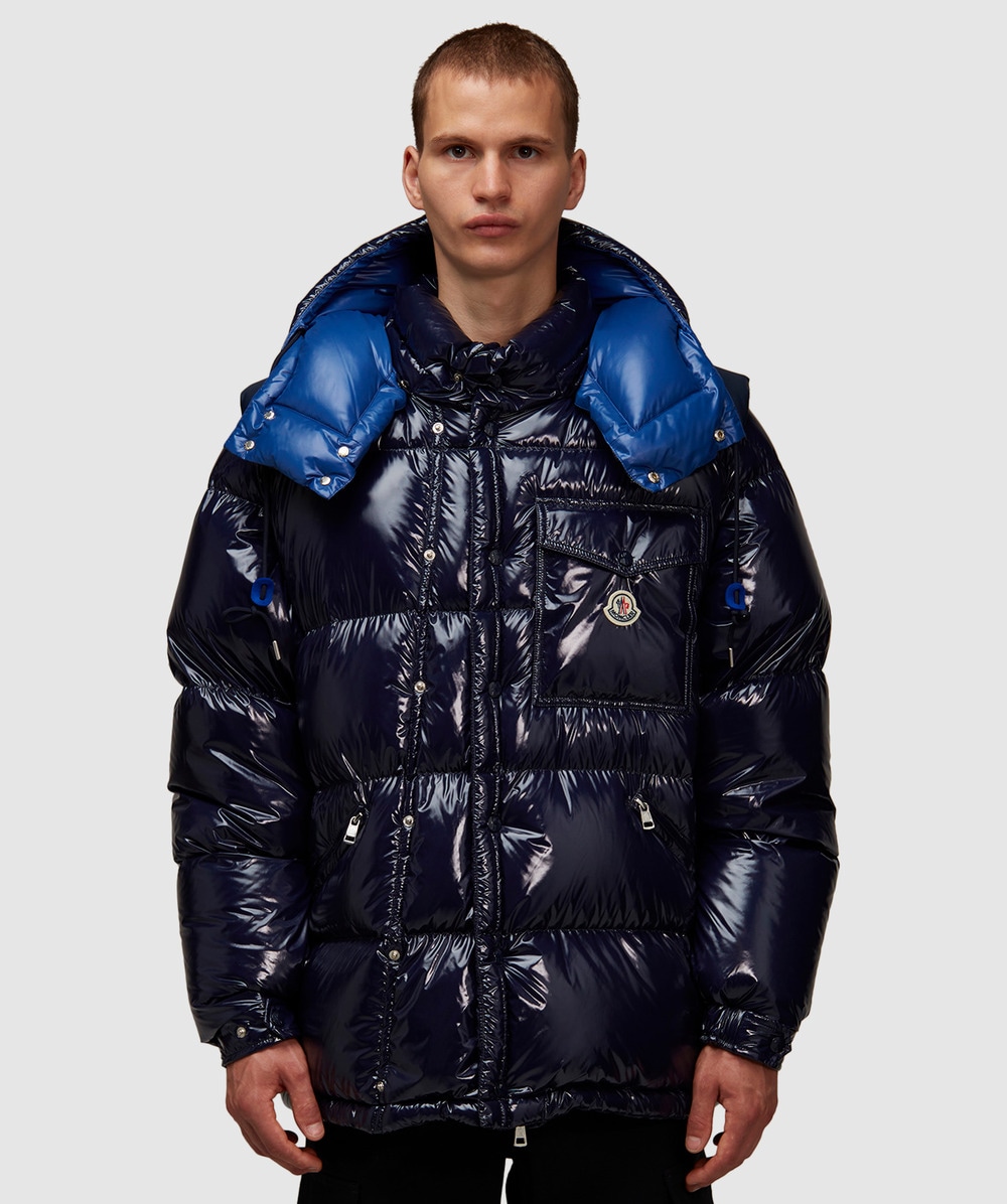 Moncler Karakorum present 2 in 1 down jacket | NAVY | SEVENSTORE