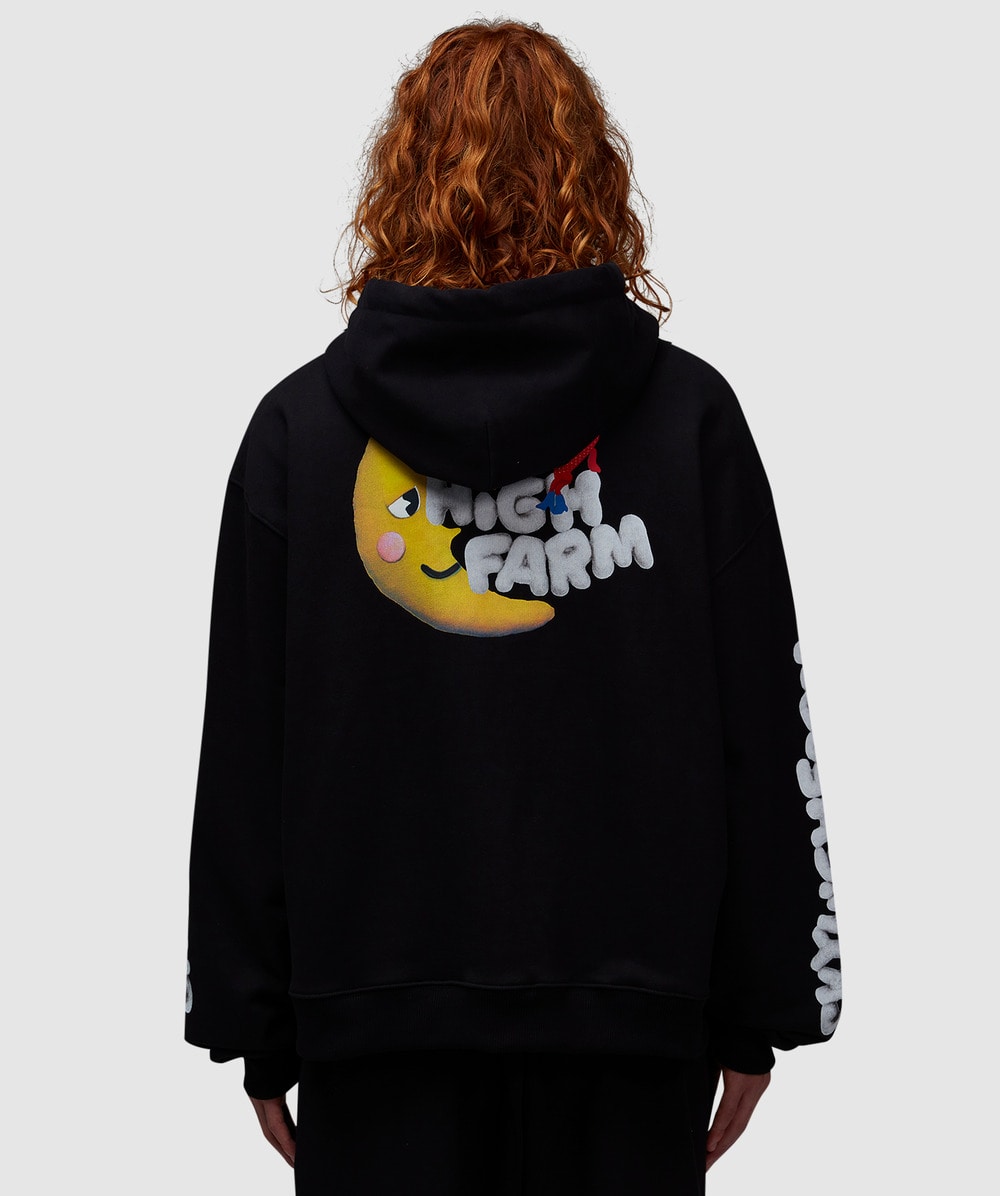 Sky High Farm Shana graphic hoodie | BLACK | SEVENSTORE