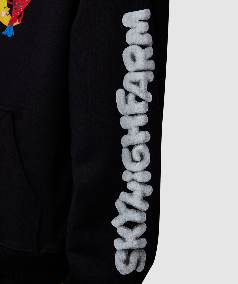 Sky High Farm Shana graphic hoodie | BLACK | SEVENSTORE