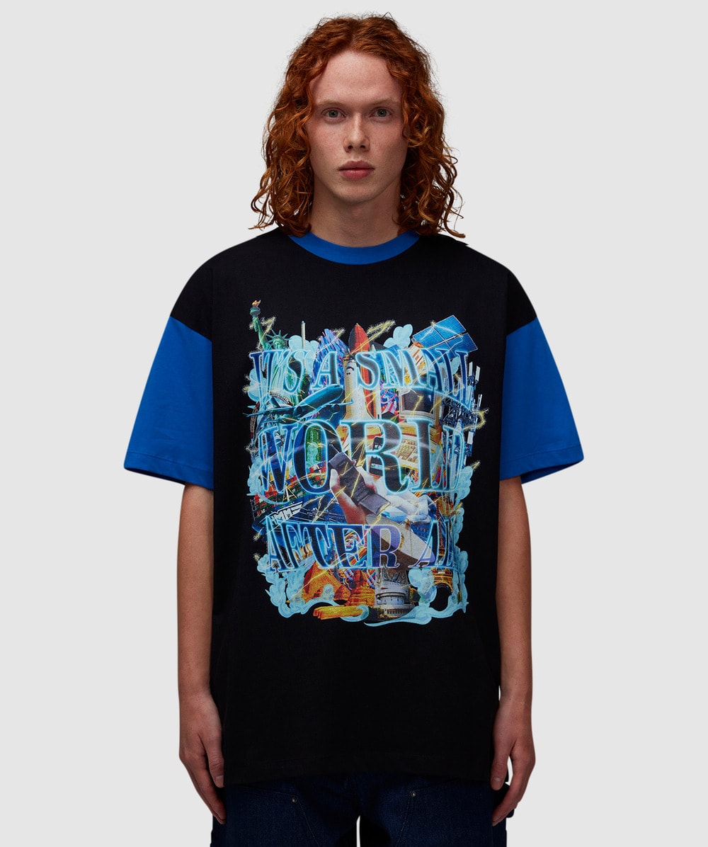 Sky High Farm Small World Graphic T-Shirt (Black - L) - Size L, Unisex