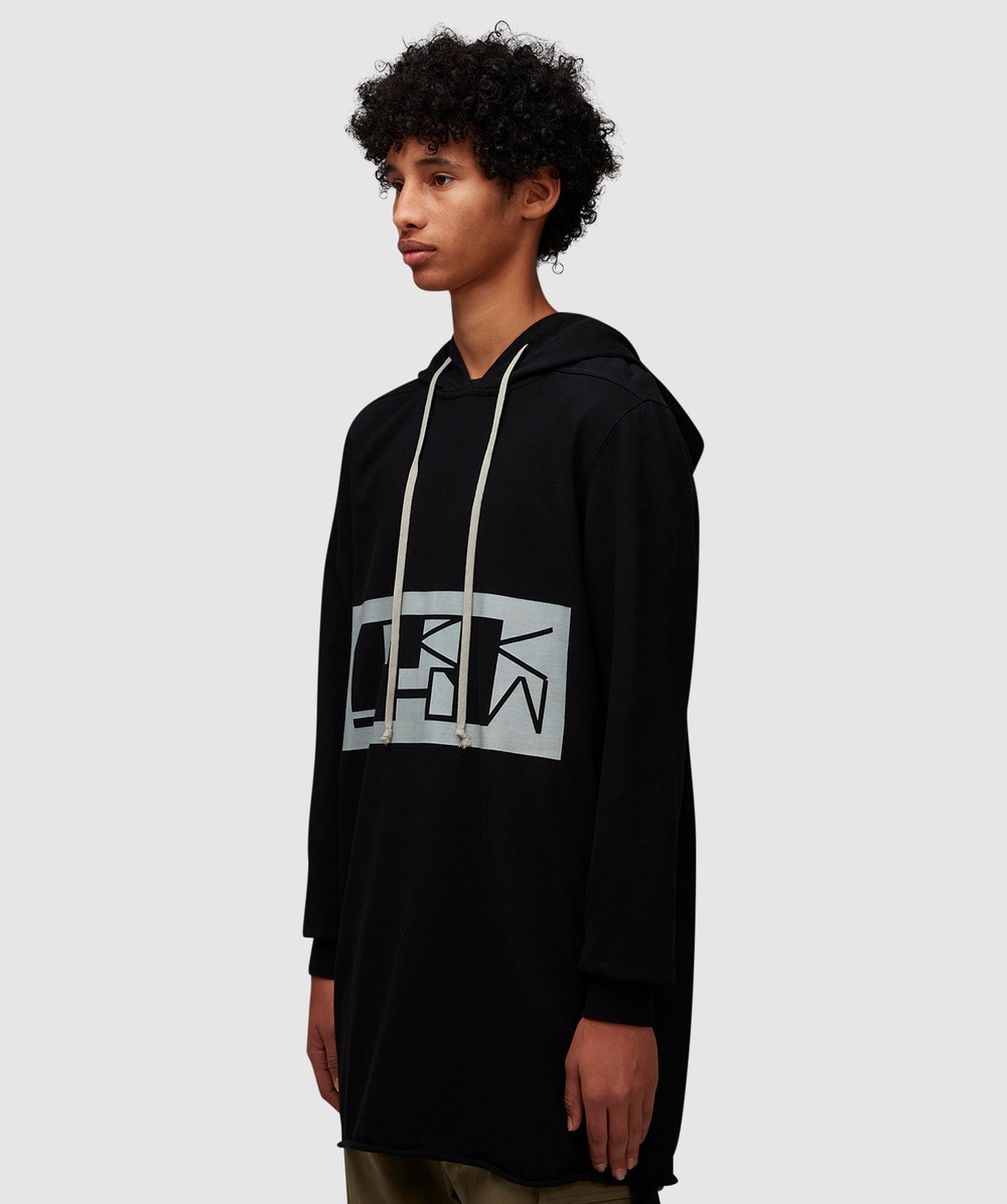 Rick Owens Pullover hoodie | BLACK/PEARL | SEVENSTORE Rick Owens Pullover hoodie | BLACK/PEARL | SEVENSTORE