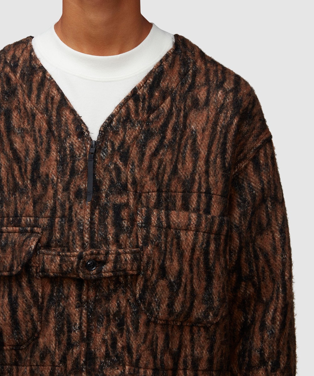 Engineered Garments Shooting jacket | BROWN PRINT | SEVENSTORE