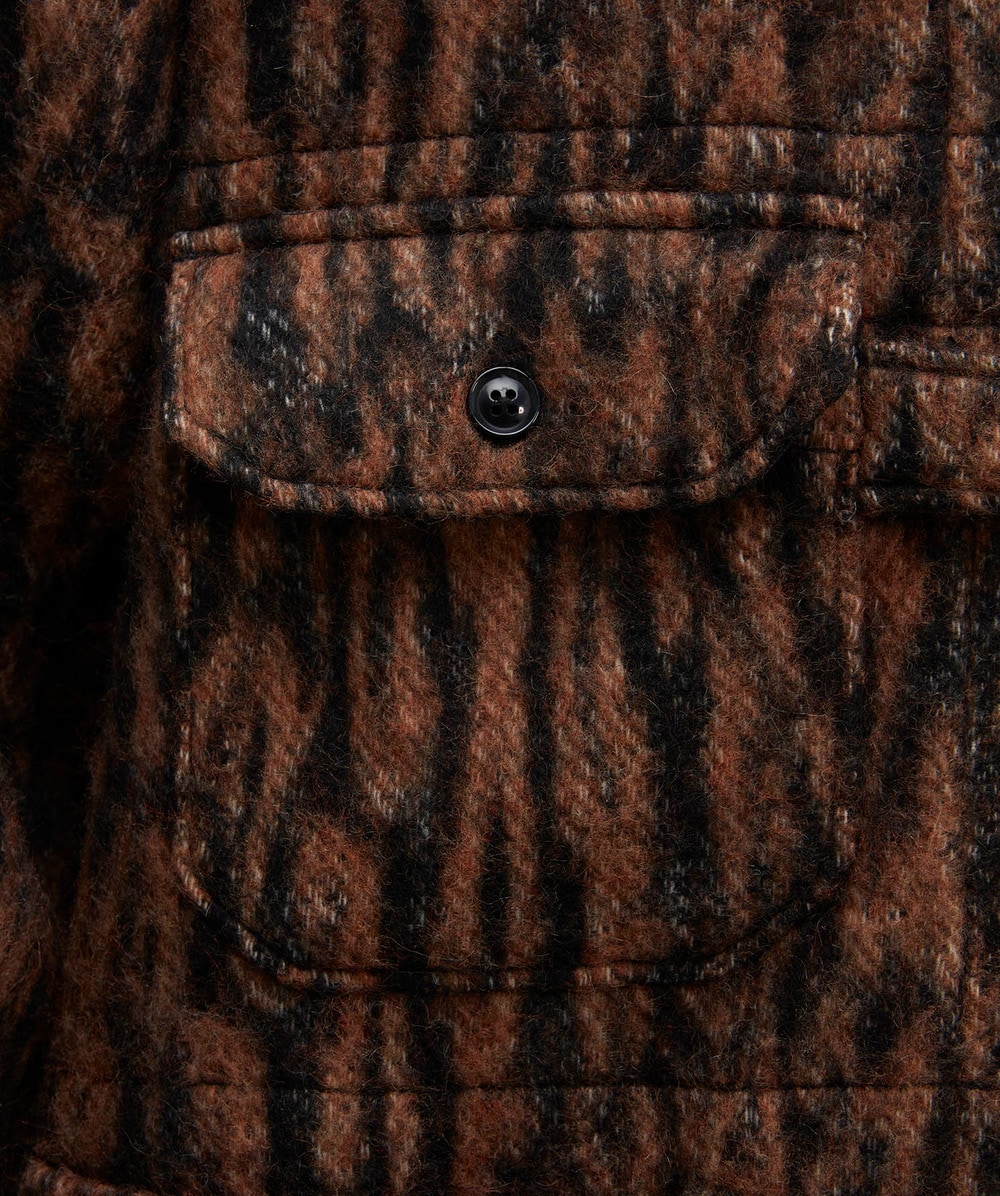Engineered Garments Shooting jacket | BROWN PRINT | SEVENSTORE