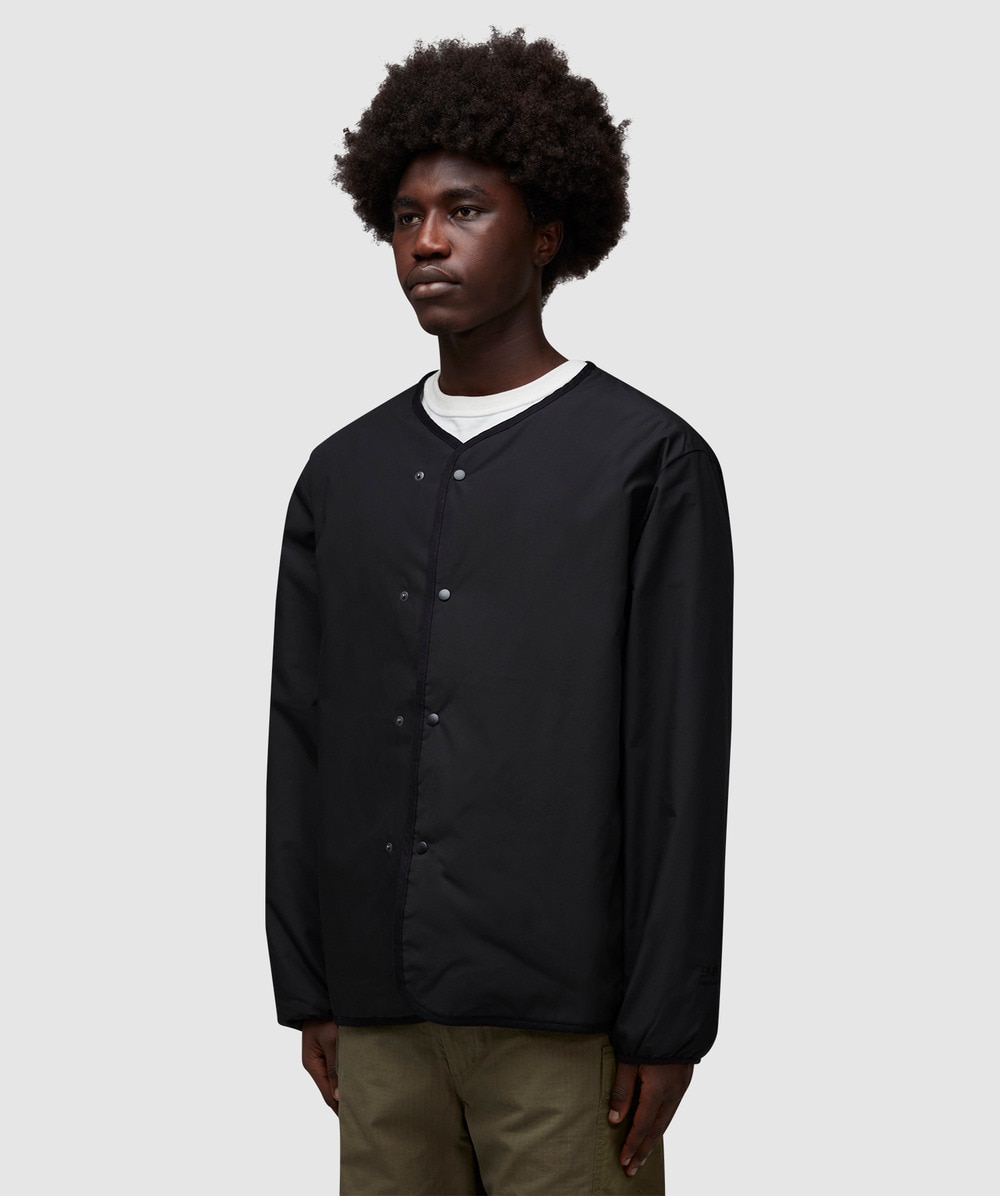 Nanamica Reversible down cardigan | BLACK | SEVENSTORE