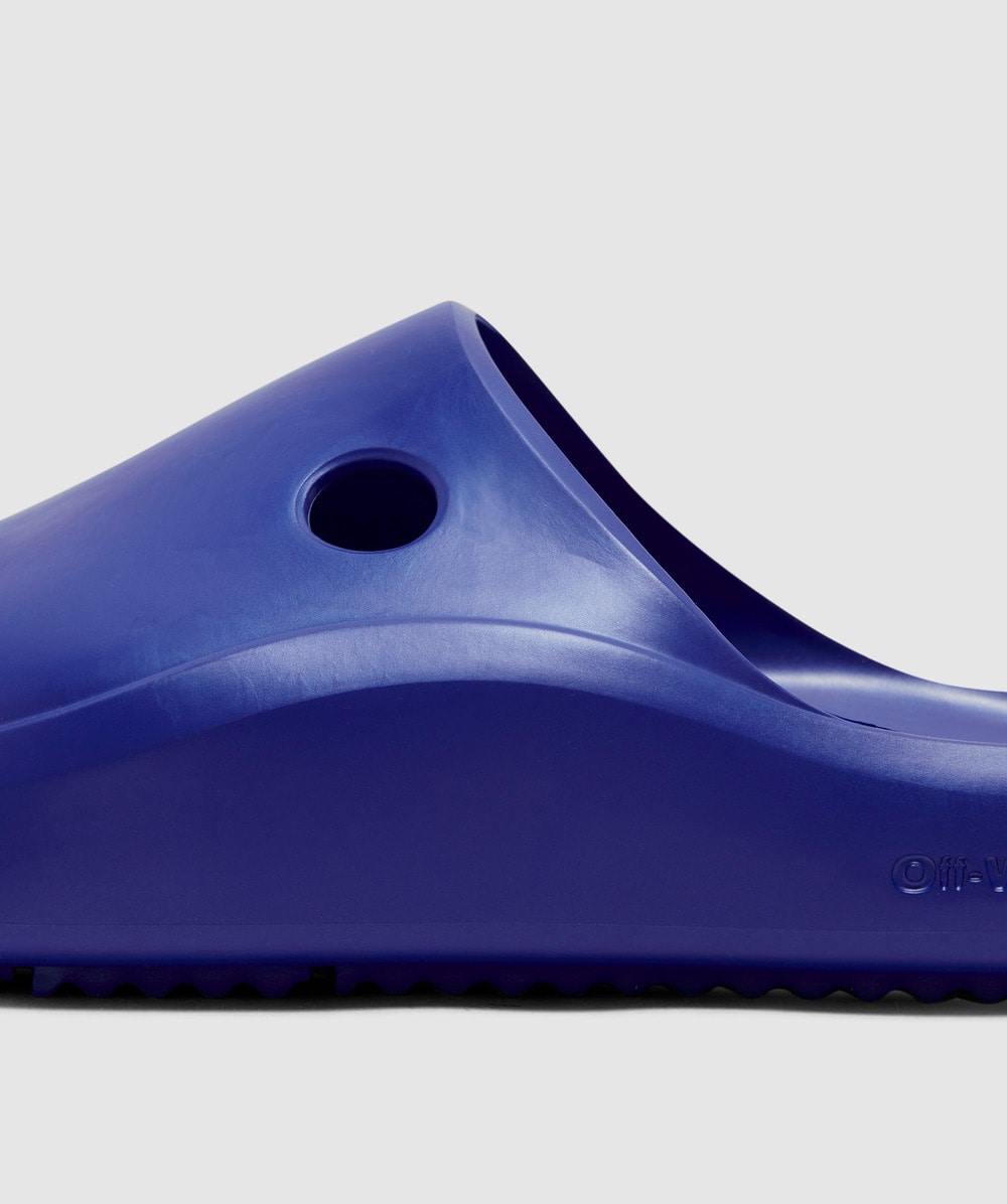 Off White CO Virgil Abloh Meteor padded slider | BLUE FLUO