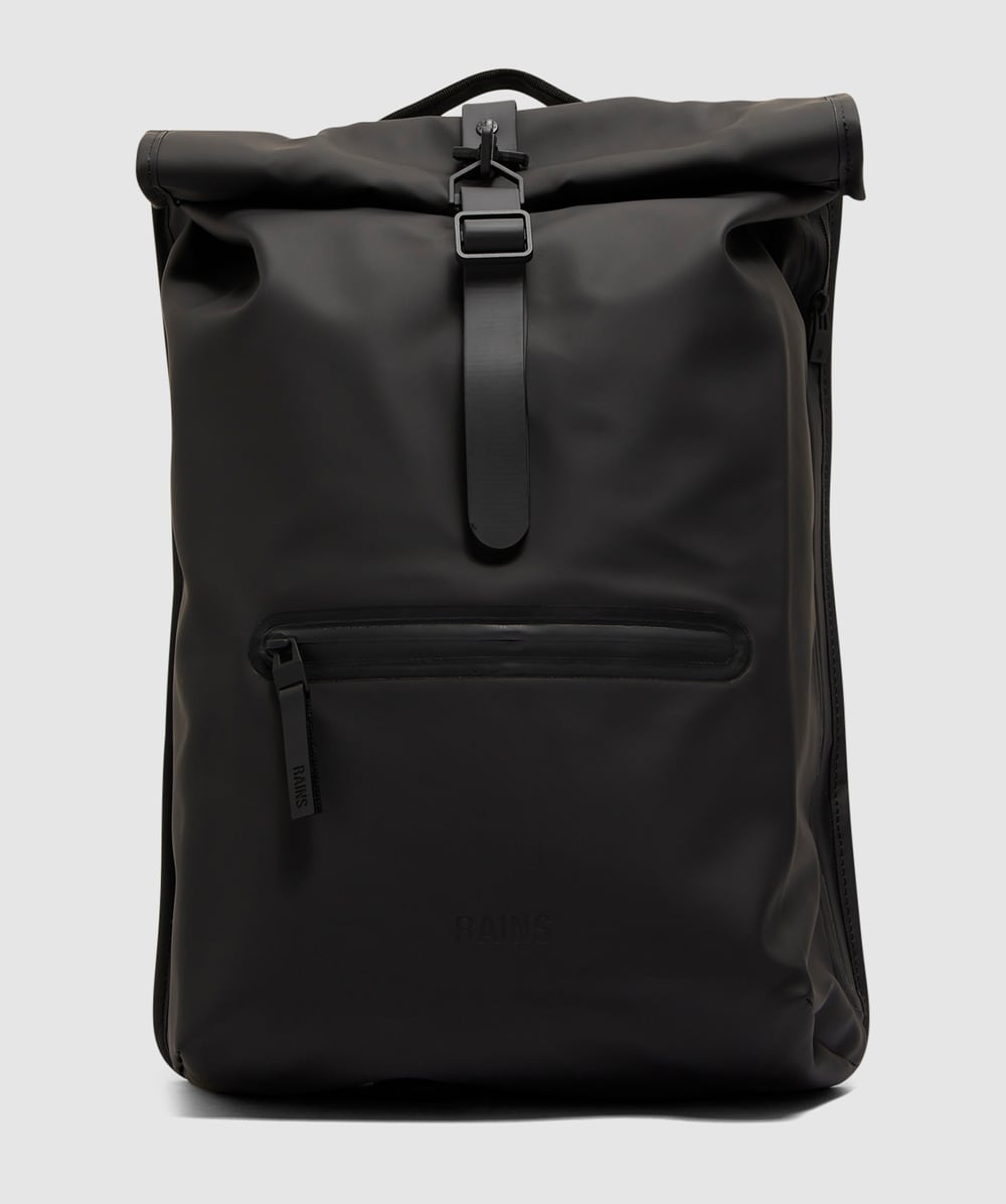 Rains Rolltop Backpack (Black - One Size) - Size Luggage & Bags, Unisex
