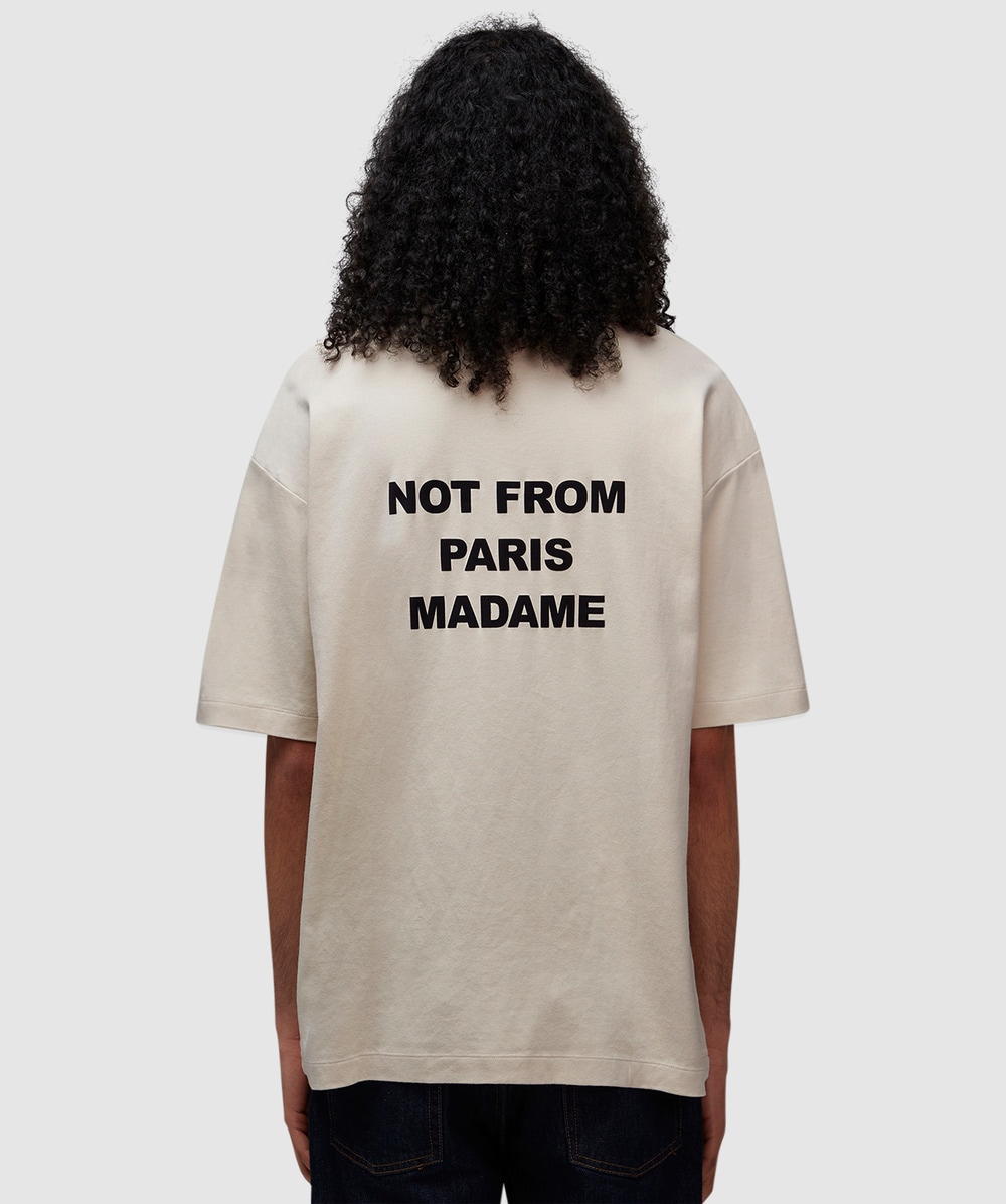 Drôle de Monsieur Le T-Shirt Slogan (Mastic - M) - Size M, Unisex