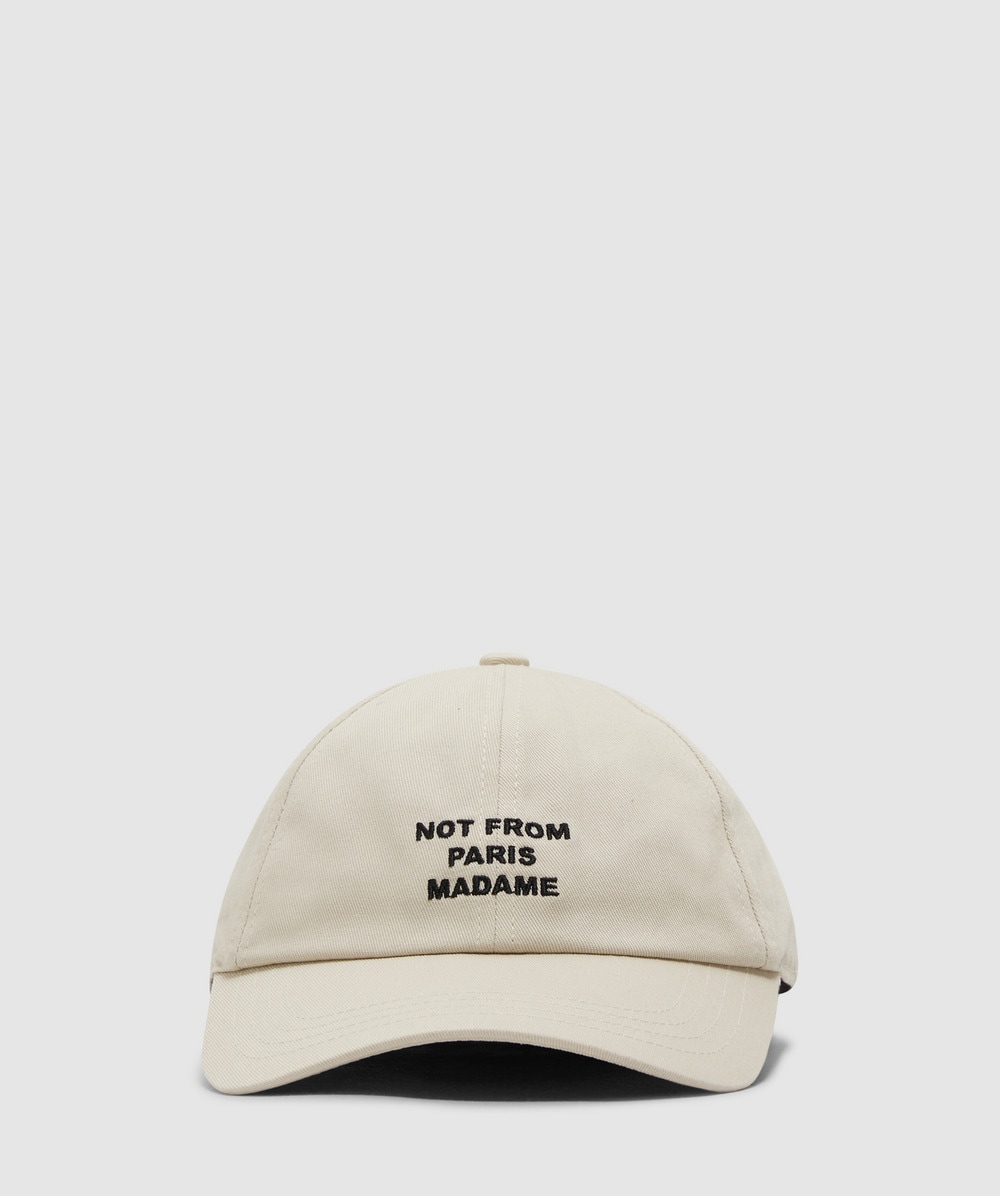 Drôle de Monsieur Not From Paris Madame Cap (Beige - One Size) - Size ONE SIZE, Unisex