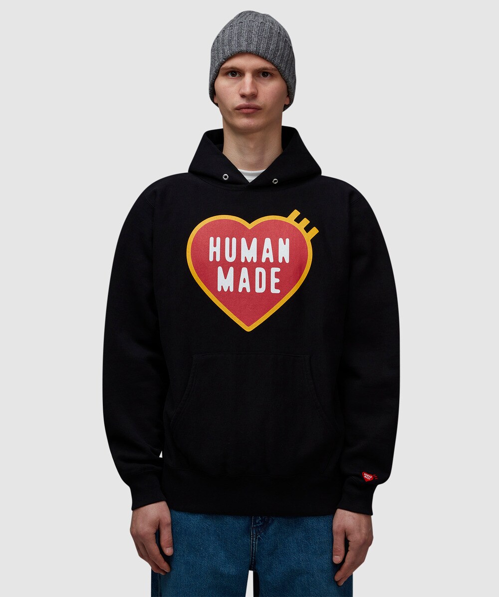 Human Made Heart logo hoodie | BLACK | SEVENSTORE