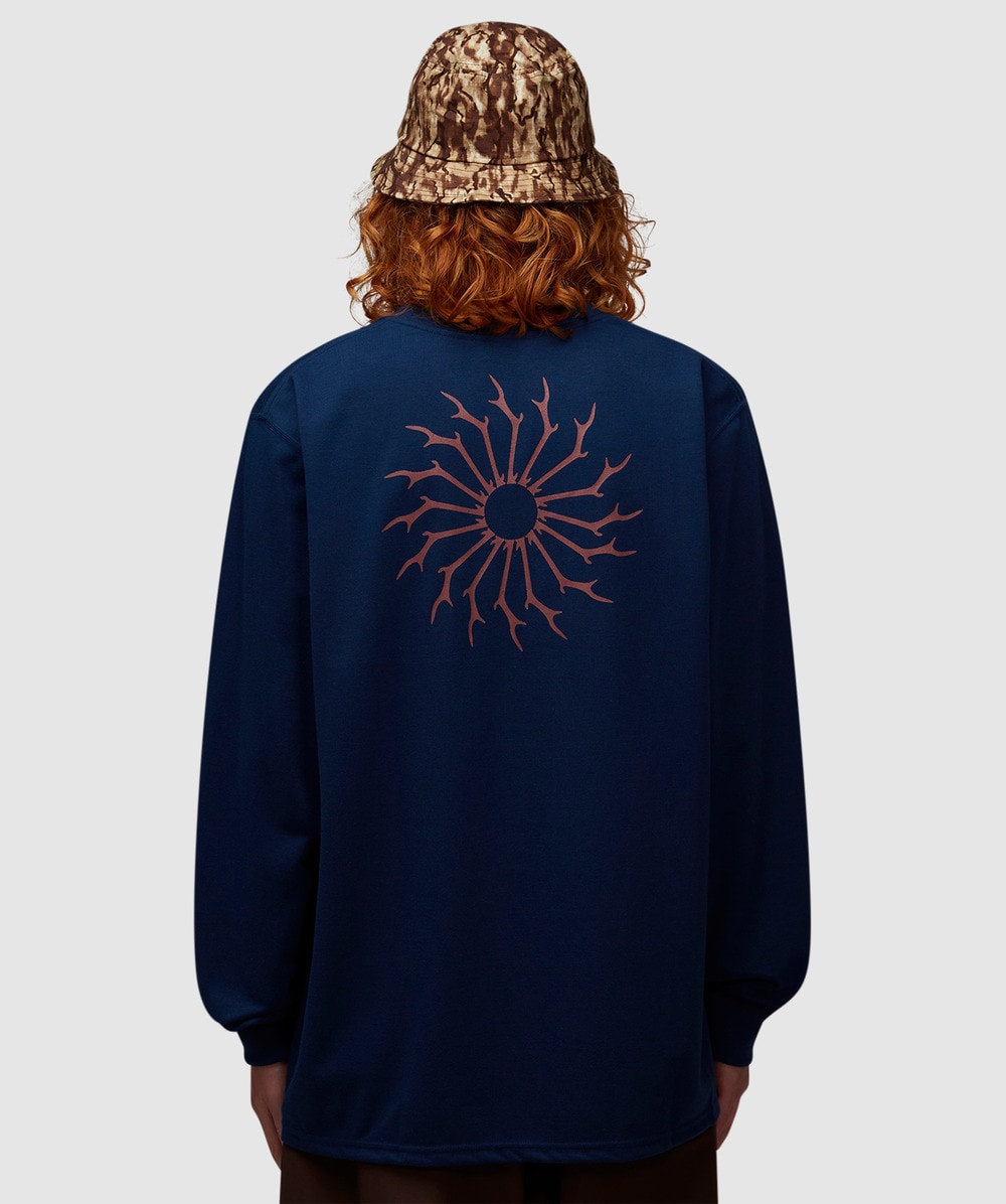 South2 West8 Round Pocket T-Shirt (Navy - S) - Size S, Unisex
