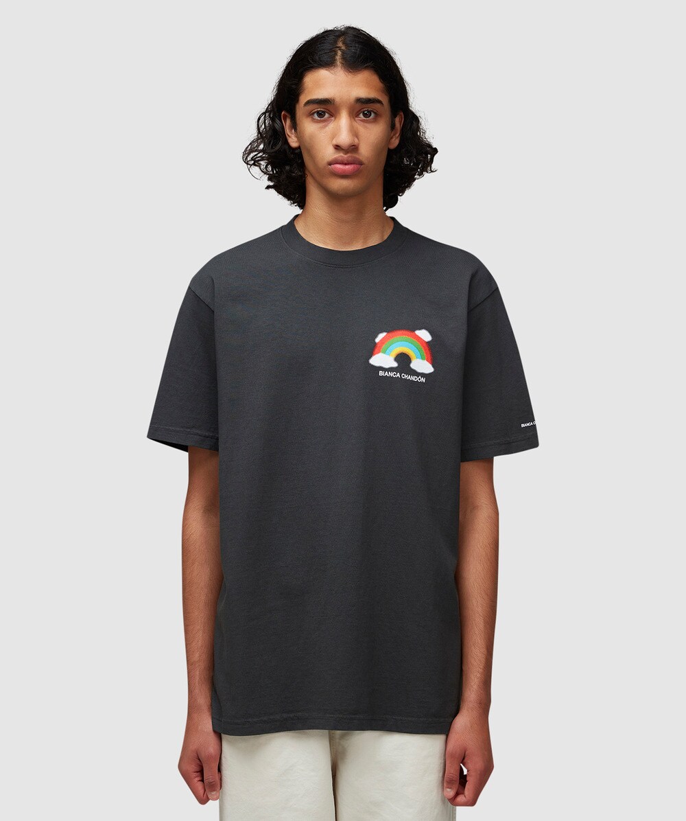 Bianca Chandon Cloudy Rainbow T-Shirt (Vintage Black - S) - Size S, Unisex