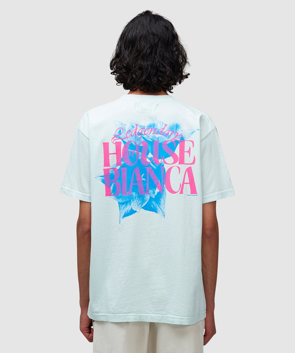 Bianca Chandon House of bianca floral t-shirt | PALE BLUE | SEVENSTORE