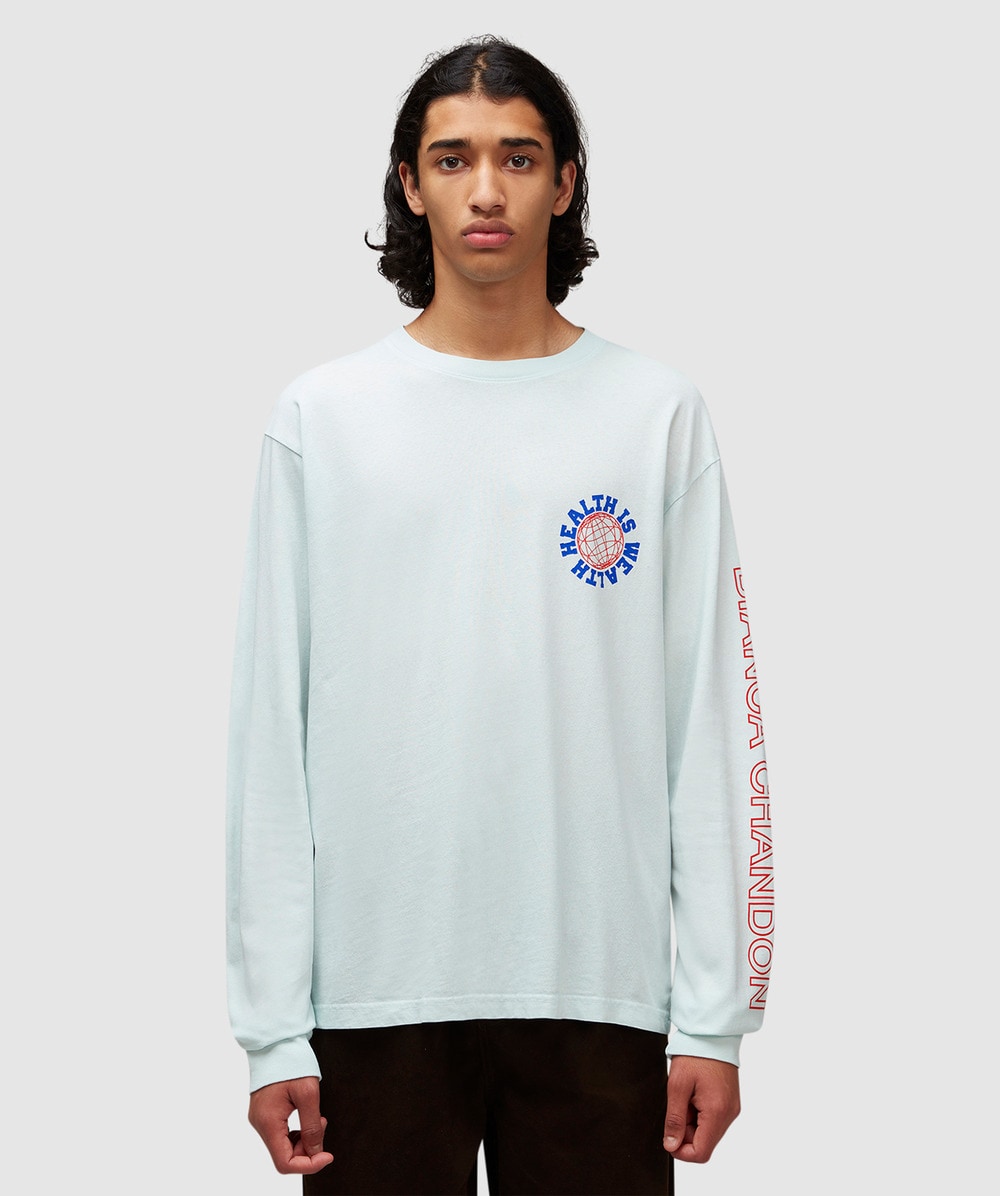 Bianca Chandon House Of Bianca Floral T-Shirt (Pale Blue - S) - Size Clothing & Accessories > Clothing > Shirts & Tops, Male