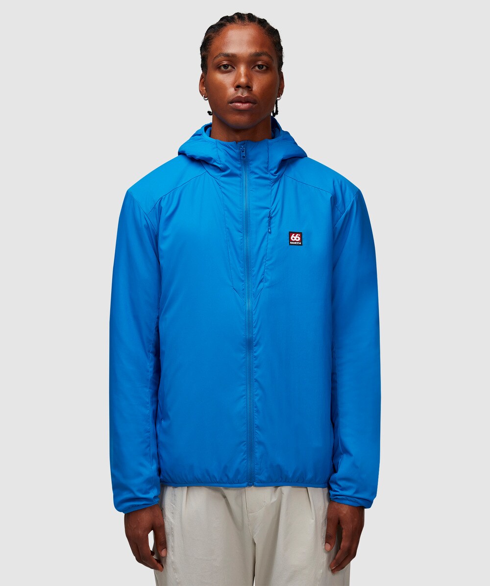 66°North Hengill hooded insulated jacket | ISAFOLD BLUE | SEVENSTORE