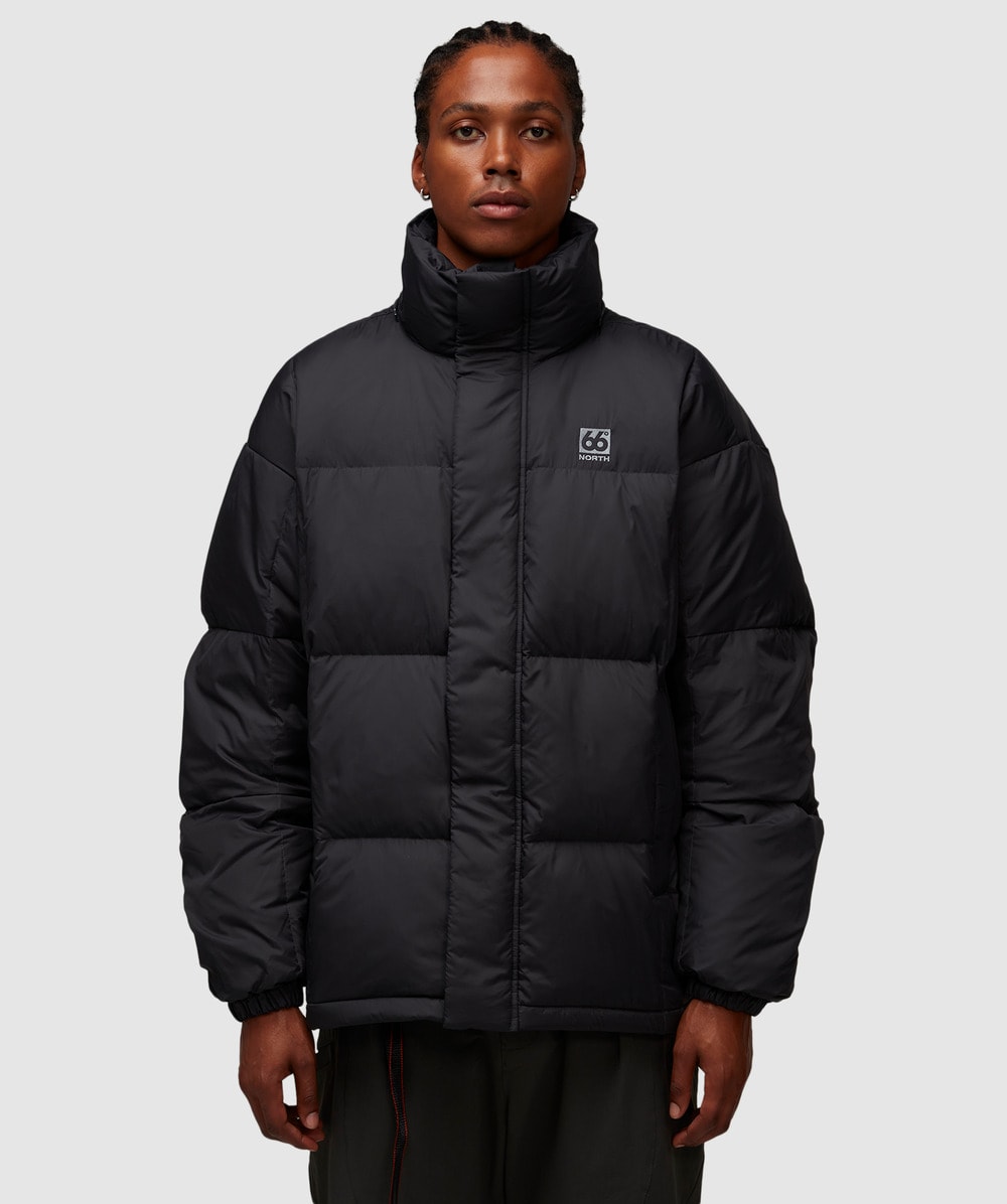 66 North Dyngja hooded down jacket OBSIDIAN SEVENSTORE