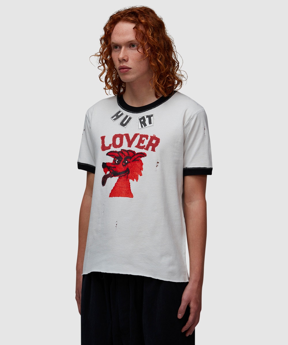 ERL Hurt lover t-shirt | IVORY | SEVENSTORE