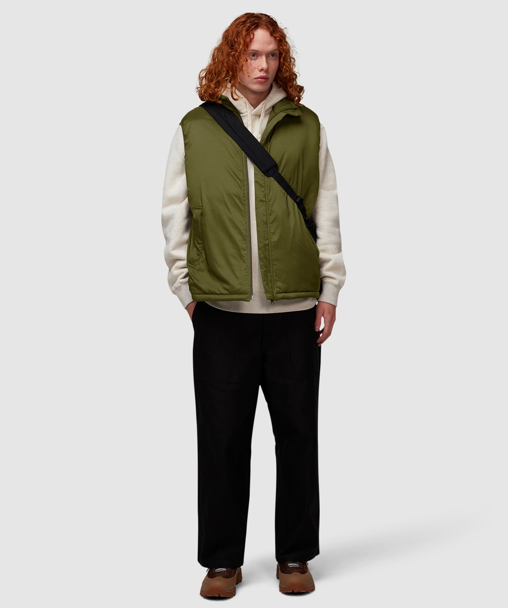 Beams Plus Puffer gilet vest | OLIVE | SEVENSTORE