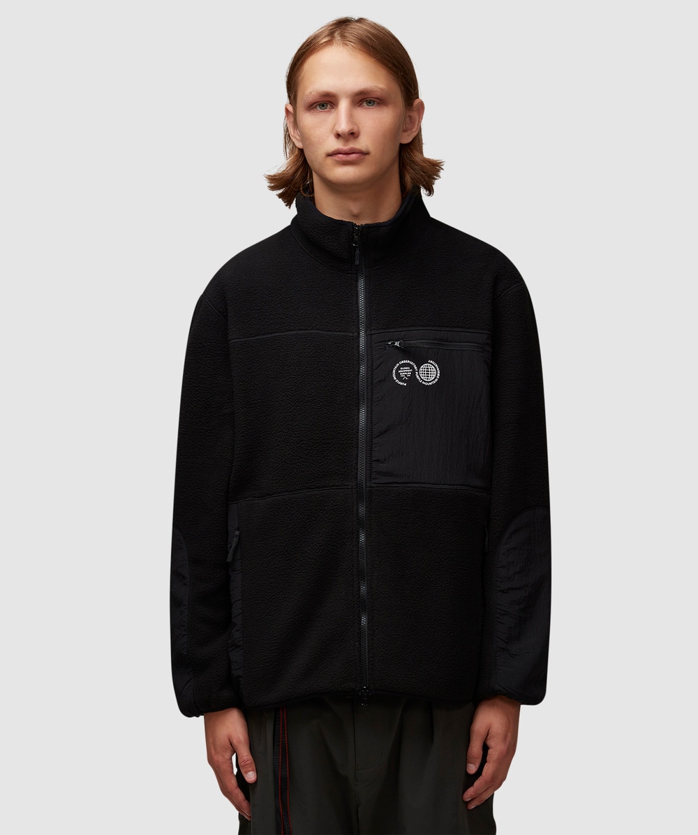 Purple Mountain Observatory Borg zip through fleece jacket | BLACK ...