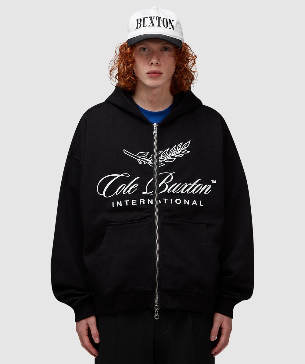 Cole Buxton International zip up hoodie BLACK SEVENSTORE