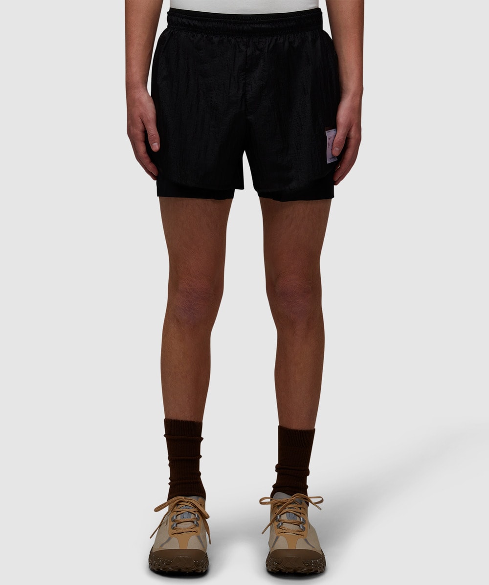 Satisfy Rippy™ 3" Trail Short (Black - S) - Size S, Male