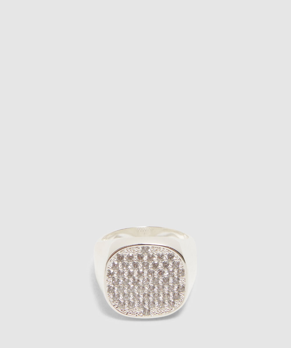 Hatton Labs Lactea Signet Ring (Silver - 8) - Size Clothing & Accessories > Jewelry, Unisex