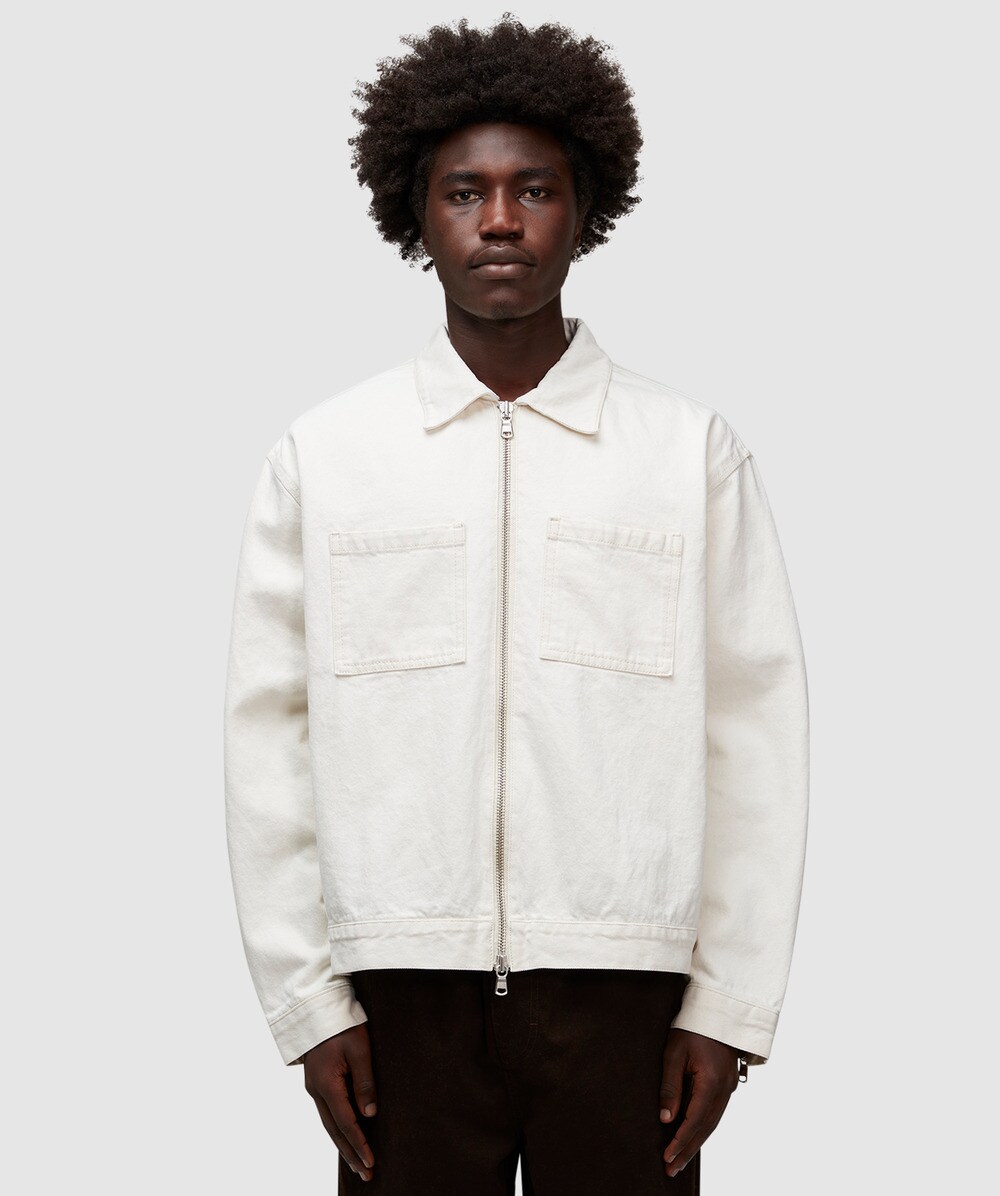 MKI Miyuki Zoku 16oz denim rider jacket | OFF WHITE | SEVENSTORE