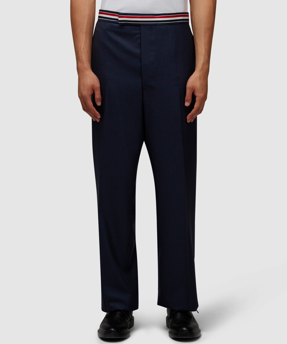 Thom Browne Rwb Low Rise Trouser (Deep Blue - 3) - Size 3, Male