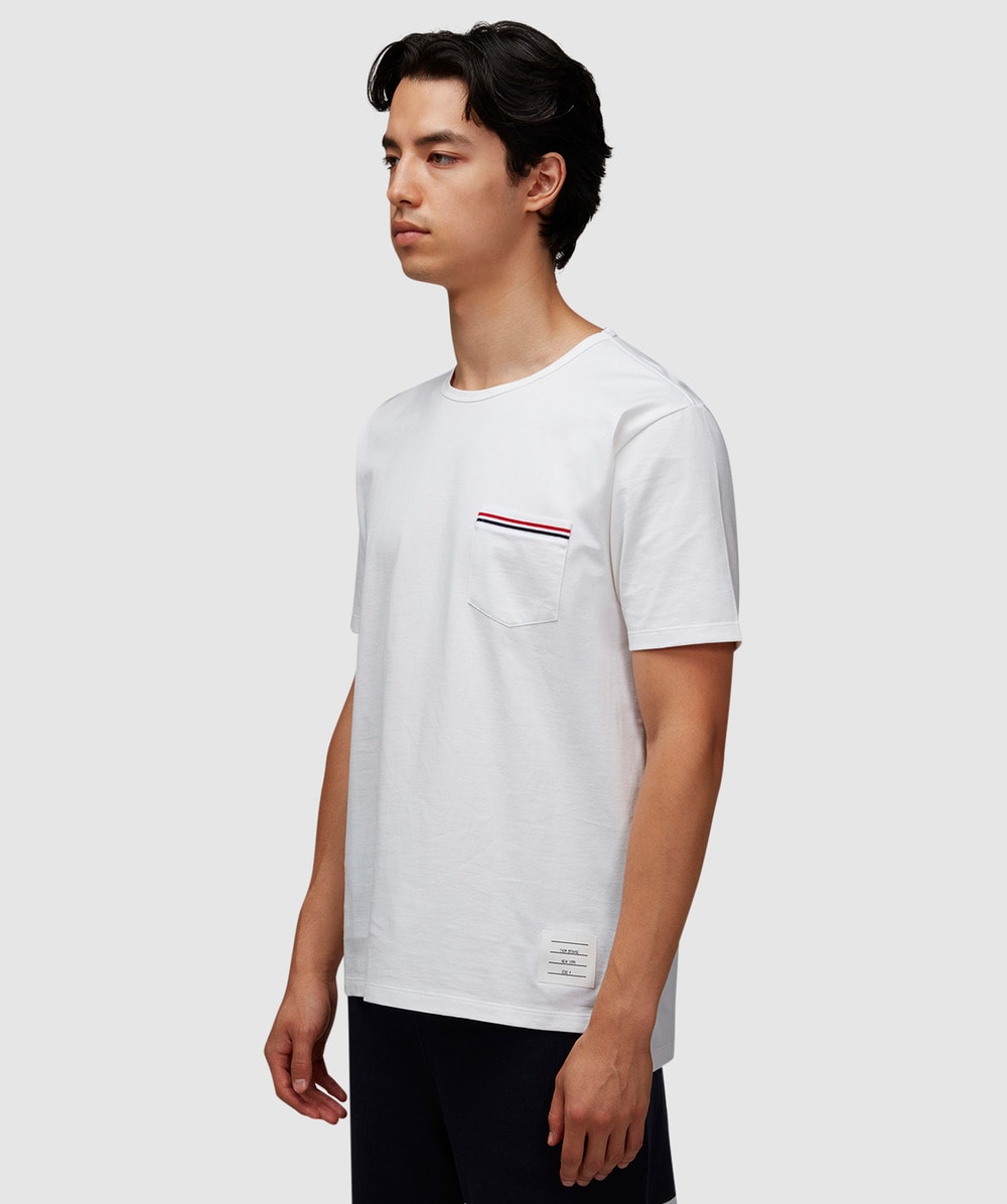 Thom Browne RWB pocket t-shirt | WHITE | SEVENSTORE