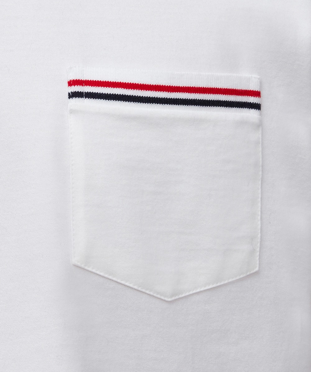 Thom Browne RWB pocket t-shirt | WHITE | SEVENSTORE