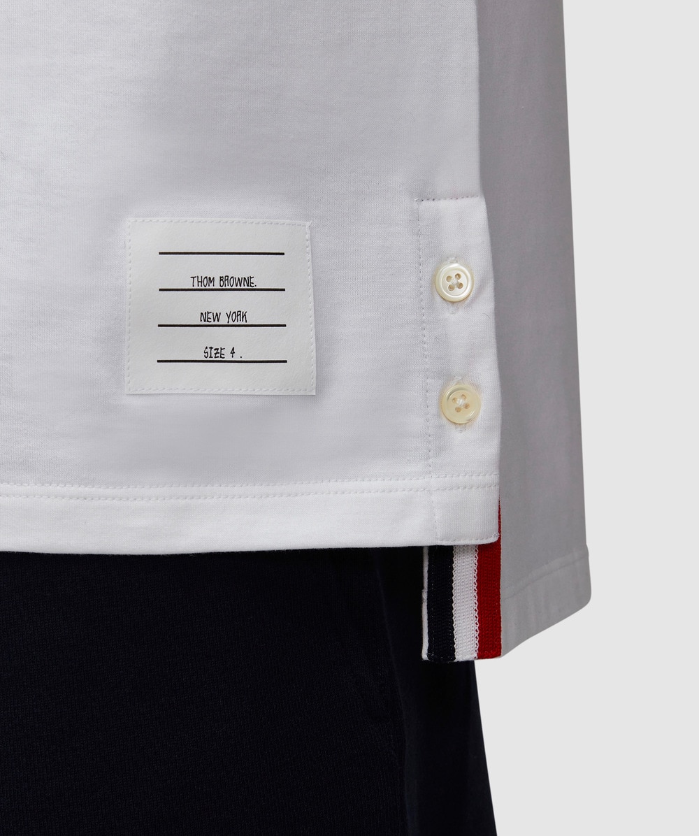 Thom Browne Short Sleeve Pocket T-Shirt White at CareOfCarl.com