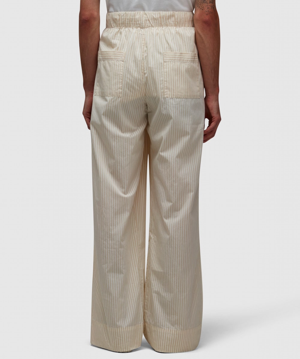 Tekla Fabrics X Birkenstock Stripes pant | WHEAT STRIPES