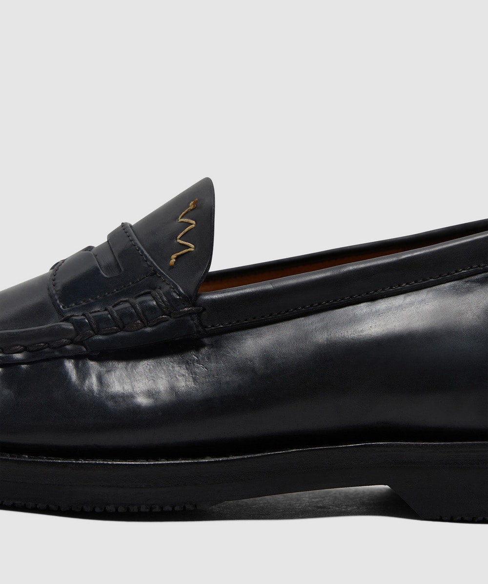 FABRO-FOLK Black Visvim Fabro folk loafer | BLACK | SEVENSTORE