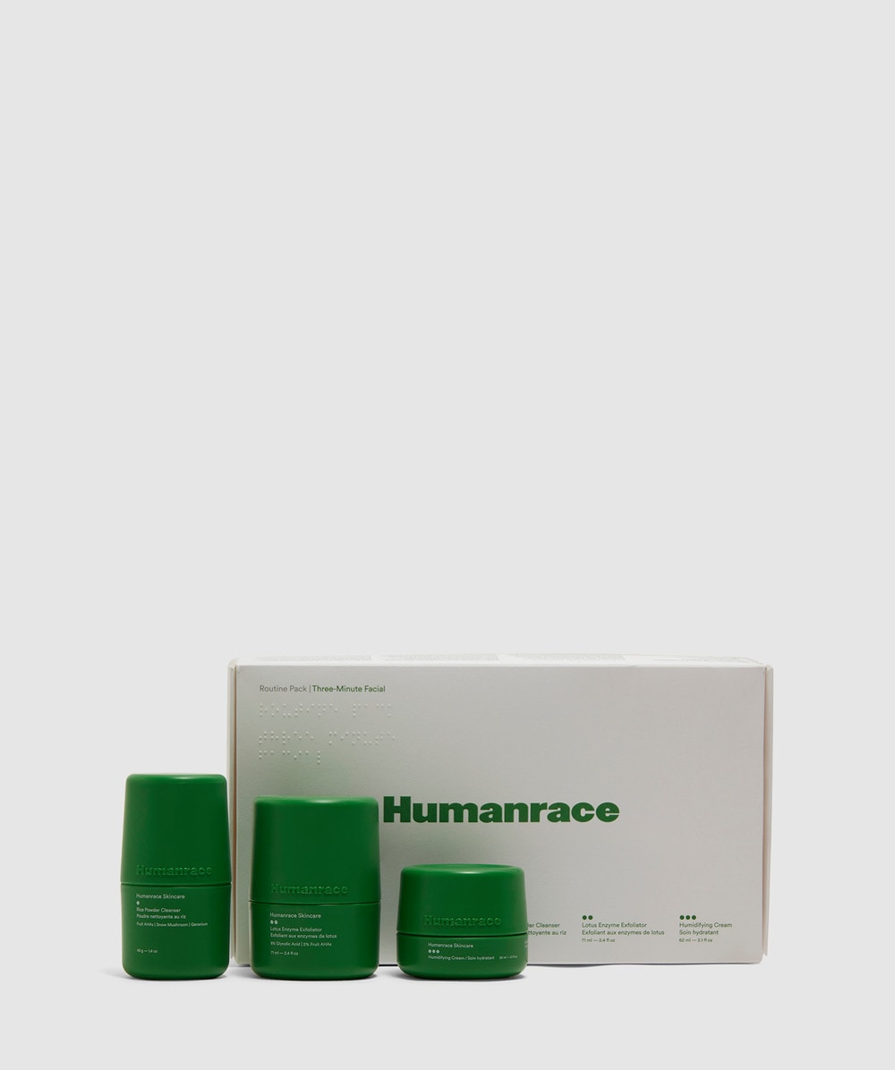 Humanrace Routine Pack: Three Minute Facial Set (Green - One Size) - Size ONE SIZE, Unisex