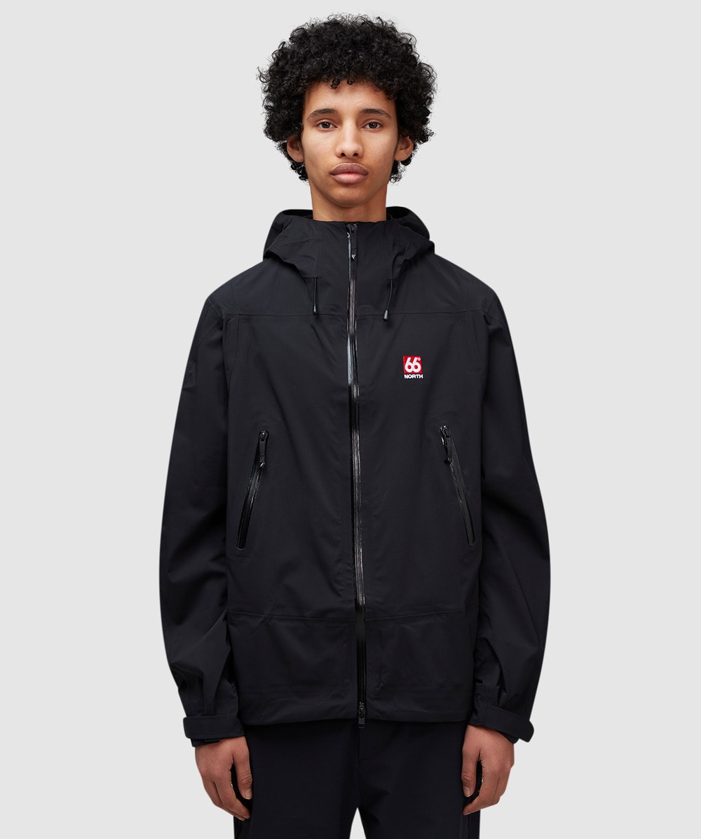 66°North Snaefell Shell Jacket (Black - M) - Size M, Male